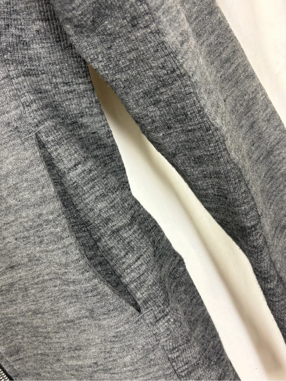 Lululemon 4 Radiant Jacket ll Heathered Core Dark Grey Zip Front High Neck Slim